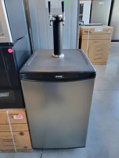 Danby 5.4 cu. ft. Dual-Tap Keg Cooler in Stainless Steel Look, View more