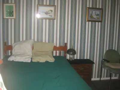 No parking, TV, desk, chair, fireplace. Please disregard messages from other people. NOT RENTED YET.