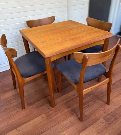 Teak Dining Set - Compact Table & 4 Chairs , View more