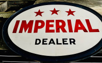 Vintage IMPERIAL gas/oil sign (Large)