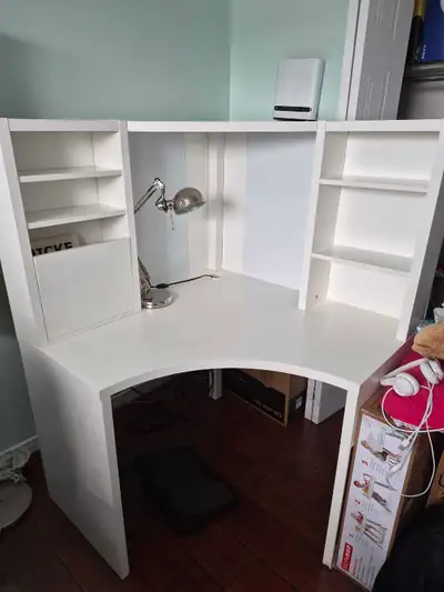 Micke corner desk white, View more
