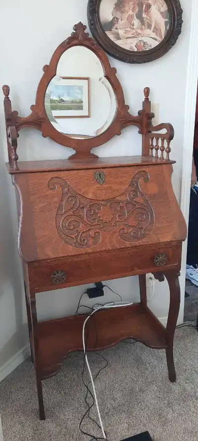 Antique secretary desk, View more