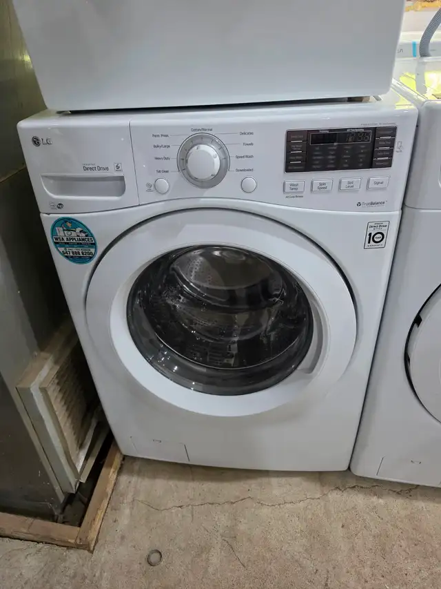 LG 27" White Front-Load Stackable Washer / Washing Machine