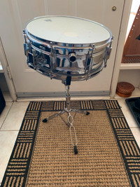 14 Inch Snare Drum & Stand 75$