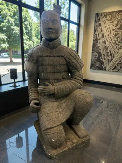 RARE VINTAGE TERRACOTTA WARRIOR – KNEELING INFANTRY, View more