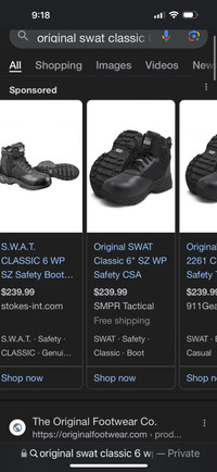 Original Swat safety shoes US-8.5, UK-7.5,EUR-41.5
