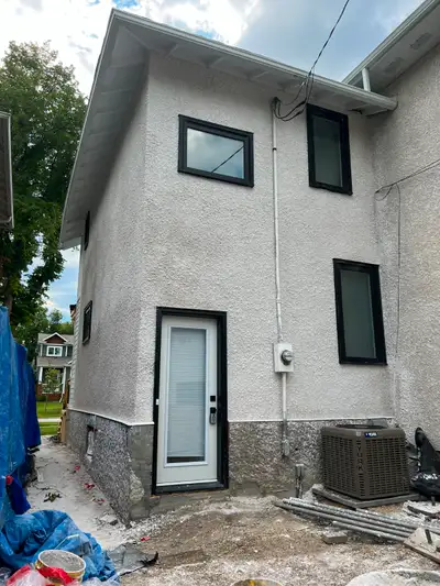 stucco repairs sofit and facia stone work