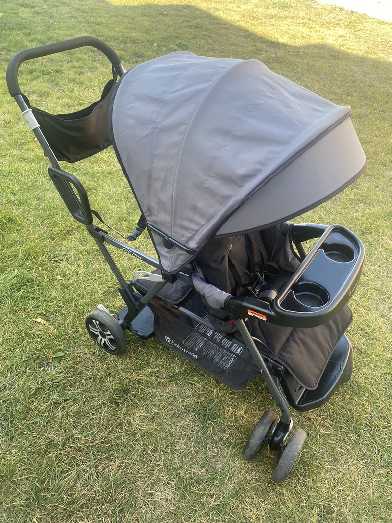 New model Joovy sit n stand double tandem stroller Strollers