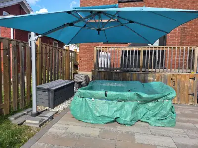 10x10 Cantilever Offset Patio Umbrella, View more
