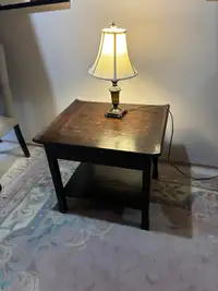 Night Stand and Lamp 