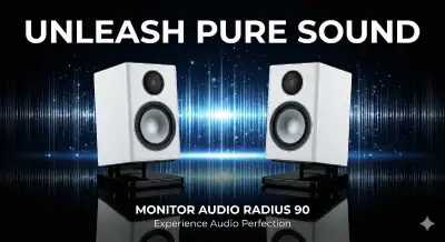 Rare White Monitor Audio Radius 90 - Bookshelf speakers - 225, View more