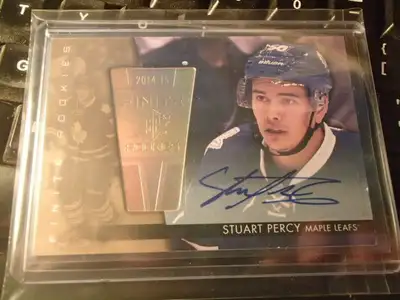 carte de hockey SPx Finite Rookies Autographs Stuart percy, View more