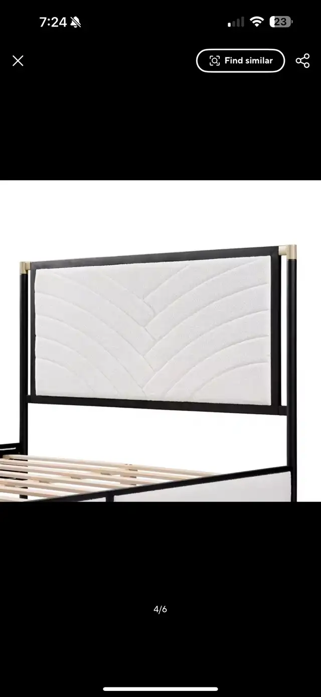 Queen Bed Frame in Beds & Mattresses in Kitchener / Waterloo - Image 5