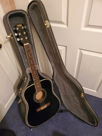 Nova Acoustic Electric Guitar with Hard Case