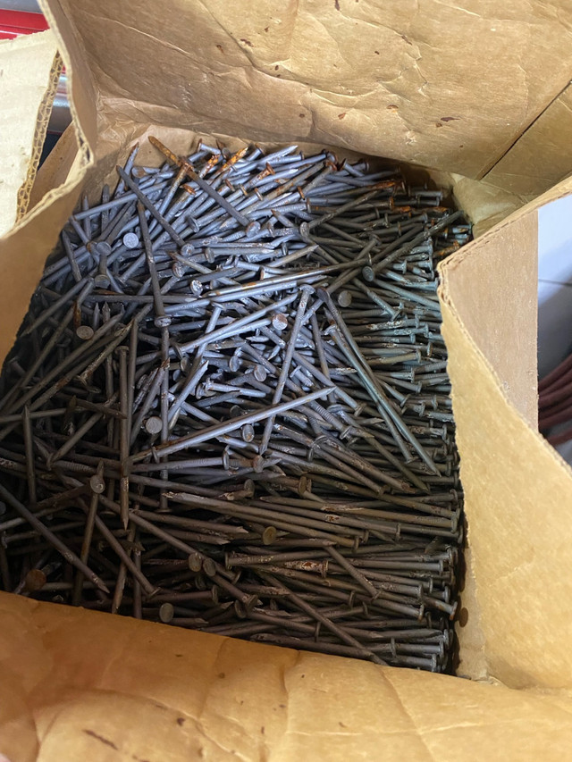 Box of 5000 1-3/4” screws and 50lbs of 3-1/2” nails in Hardware, Nails & Screws in St. Albert - Image 4