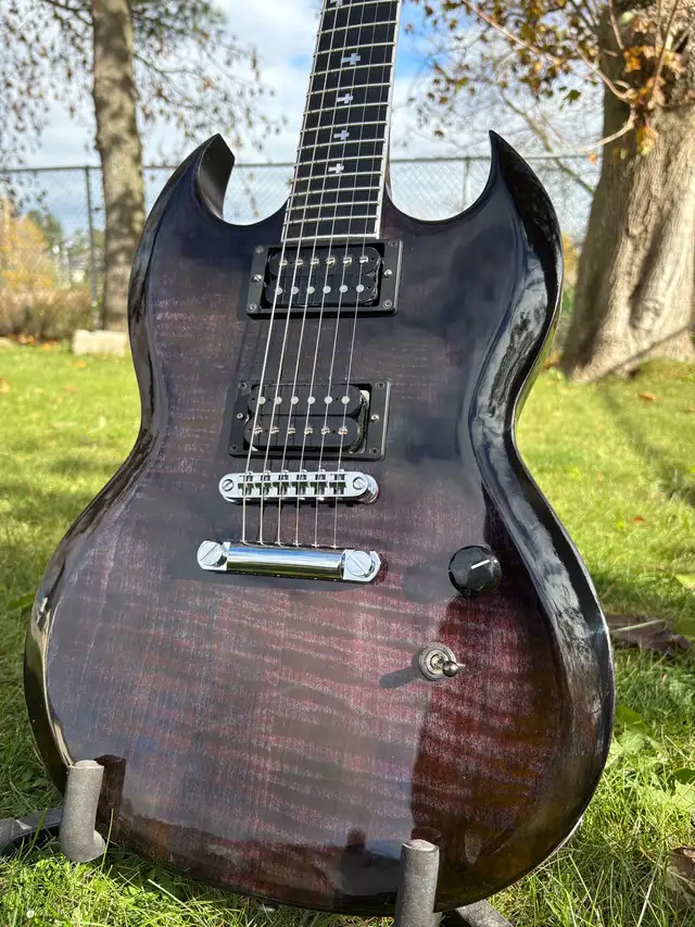 Clarke Customs- Prototype Sabbath SG in Guitars in Markham / York Region - Image 3