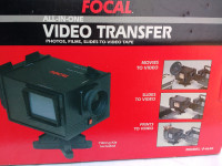 Film to Video. transfer projector. slides etc