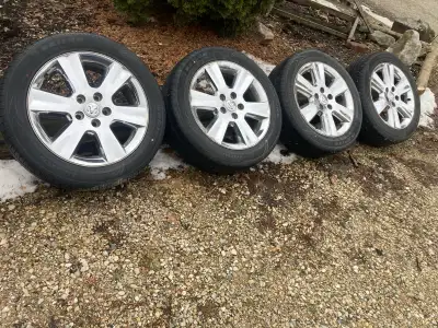 Like new Dodge Journey RT tires on rims, bought new summer of 2025, rims 5x127 bolt pattern, tire si...
