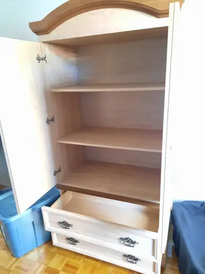 Meuble , armoire – 3 étagères – 2 tiroirs, View more