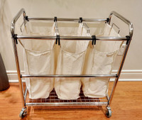 Like New! 3-Bag Laundry Hamper/Sorter