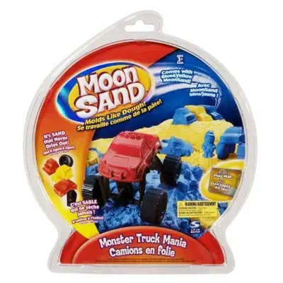 Moon Sand "Camions en folie" sable à modeler qui ne sèche jamais, View more