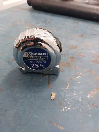 I'm selling a used Kobalt 25 ft. Chrome Tape Measure, a reliable tool for any measuring task. This t...