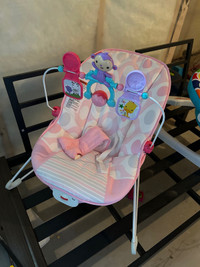 Bouncer, jumperoo, sit me up seat and diaper genie for sale 