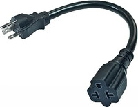 20 Amp 12 Inch Extension Cord
