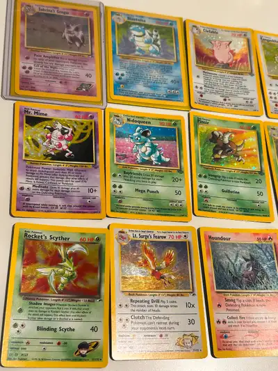 I'm a Pokémon card collector looking to buy older cards, mainly from 1996 - 2006/7. Send me pics of...