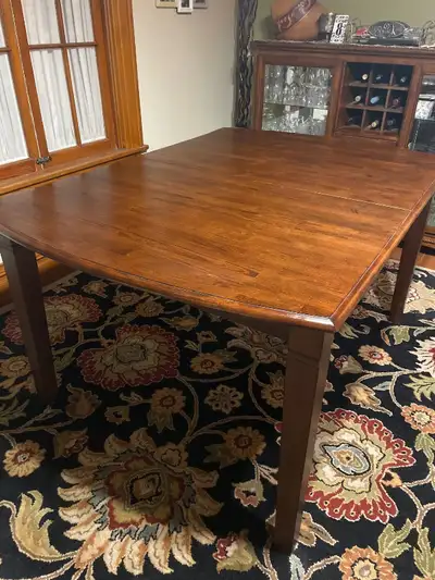 Modern Wood Sideboard Potential Wine/Coffee Bar/Dining Table, View more