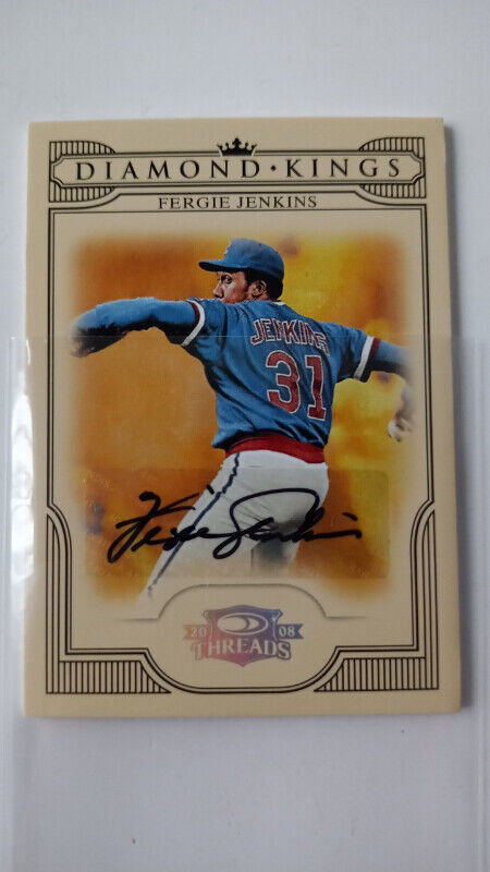 2008 Donruss Threads Diamonds Kings Fergie Jenkins Autograph 100 in Arts & Collectibles in St. Catharines - Image 2