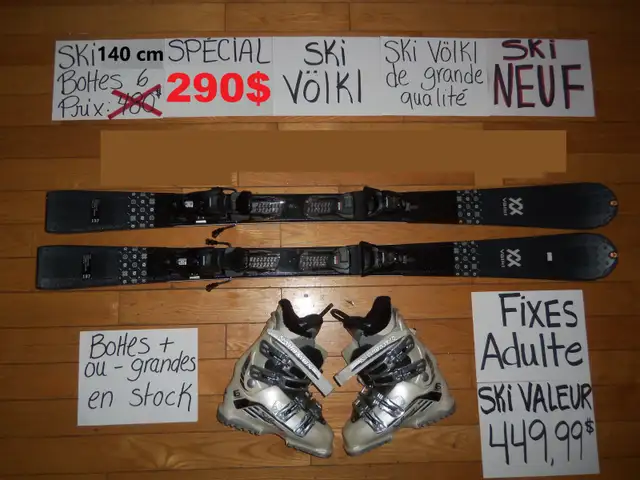Ensembles kits ski alpin et twin tip 140 144 146 cm in Ski in Drummondville - Image 10