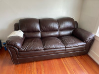 FREE Black Leather Couch