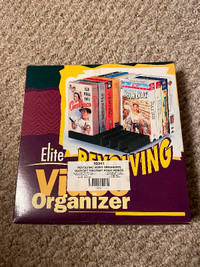 VHS revolving video tape organizer