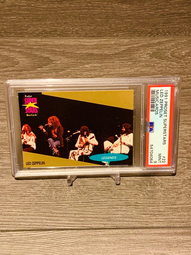 1991 Proset Superstars - Led Zeppelin - PSA 9 in Arts & Collectibles in City of Toronto - Image 2