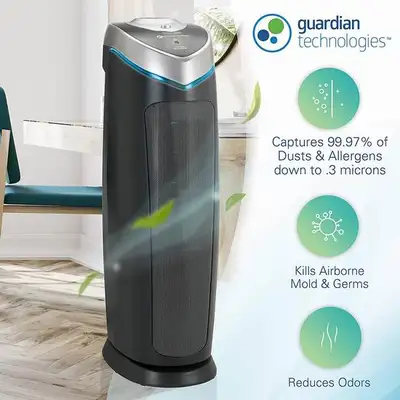 GermGuardian AC4825 4-in-1 Air Purifier with new HEPA Filter, View more