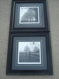 SET OF TWO WALL FRAMED PICTURES 25.5" X 25.5" MUST SELL $50 BOTH