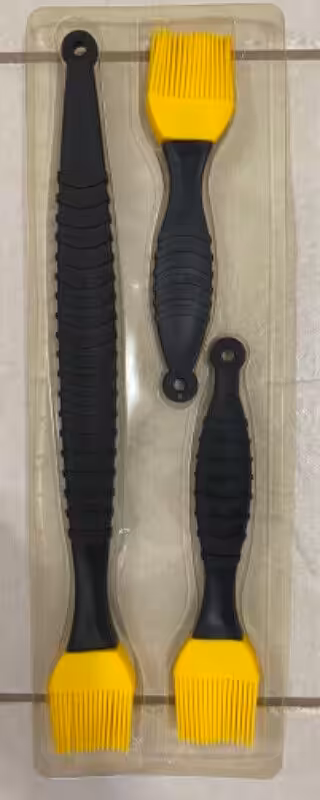 New, never used, Silicone Basting Brushes. 3 brush set - Pastry Bruh, Cooking Brush, Barbecue Oven B...