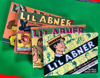 Four Li’l Abner Books, by Kitchen Sink Press, V. 1, 2, 4, and 5, View more