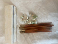 Mother of pearl rosewood chopsticks BRAND NEW