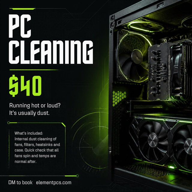 PC Cleaning $40 - Etobicoke | Dust Removal, Quieter & Cooler PC