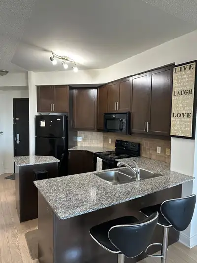 Available NOW Furnished 1+1 condo Square One
