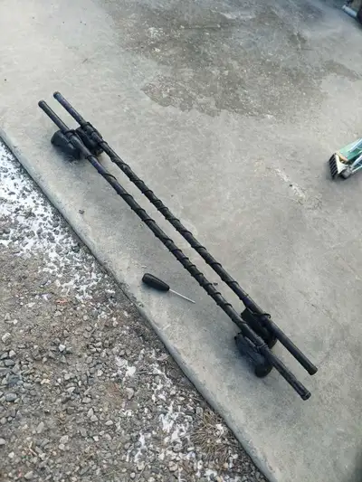 Yakima round bars roofrack. 58" long. Were on a Subaru crosstrek and a vw golf before, will work on...