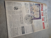 Windsor Star July 16, 1969. Apollo 11. Bound For The Moon...