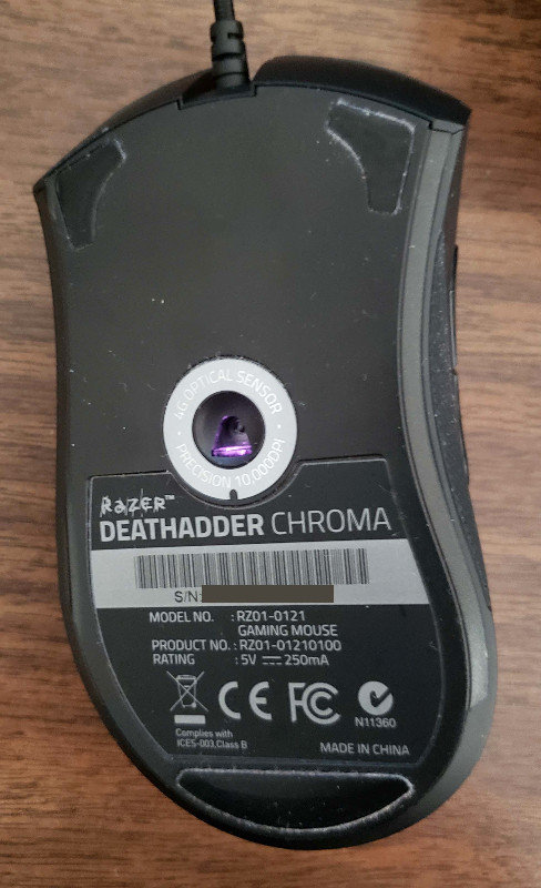 Razer Deathadder Chroma Gaming Mouse (READ) in Mice, Keyboards & Webcams in City of Toronto - Image 3
