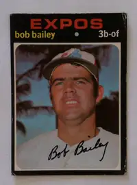 1971 O-Pee-Chee baseball #157 - Bob Bailey, Expos Montréal