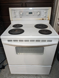 Stove Electric Kenmore Coil-top Burners-Works All Well