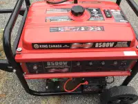 KING CANADA 8500 W GENERATOR ( NEVER BEEN USED ) ( REDUCED)