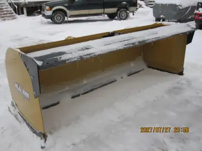 9 FT HLA snow pusher with steel drag back bar. Only used a couple of times. ALO attachment . Like ne...