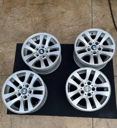 Anyone interested BMW original OEM 16X7 willing to let go for $400 full set of rims 16” inch in amaz...